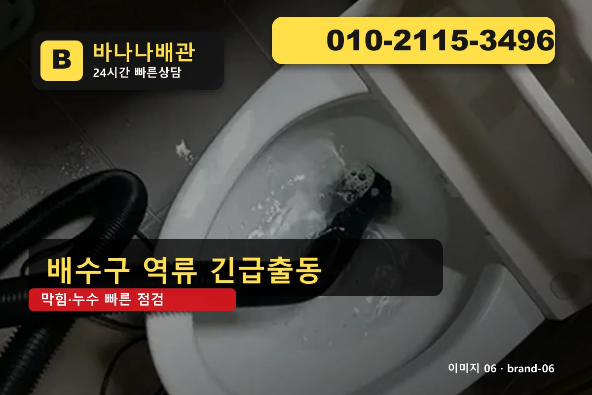 서울특별시 구로구 오류동 하수구 막힘 긴급출동 오류동하수구 바나나배관 010-2115-3496 누수탐지 광고 이미지